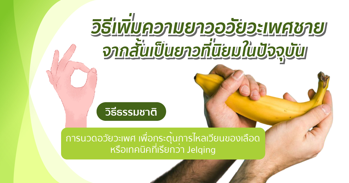 เพิ่มความยาวจากสั้นเป็นยาว