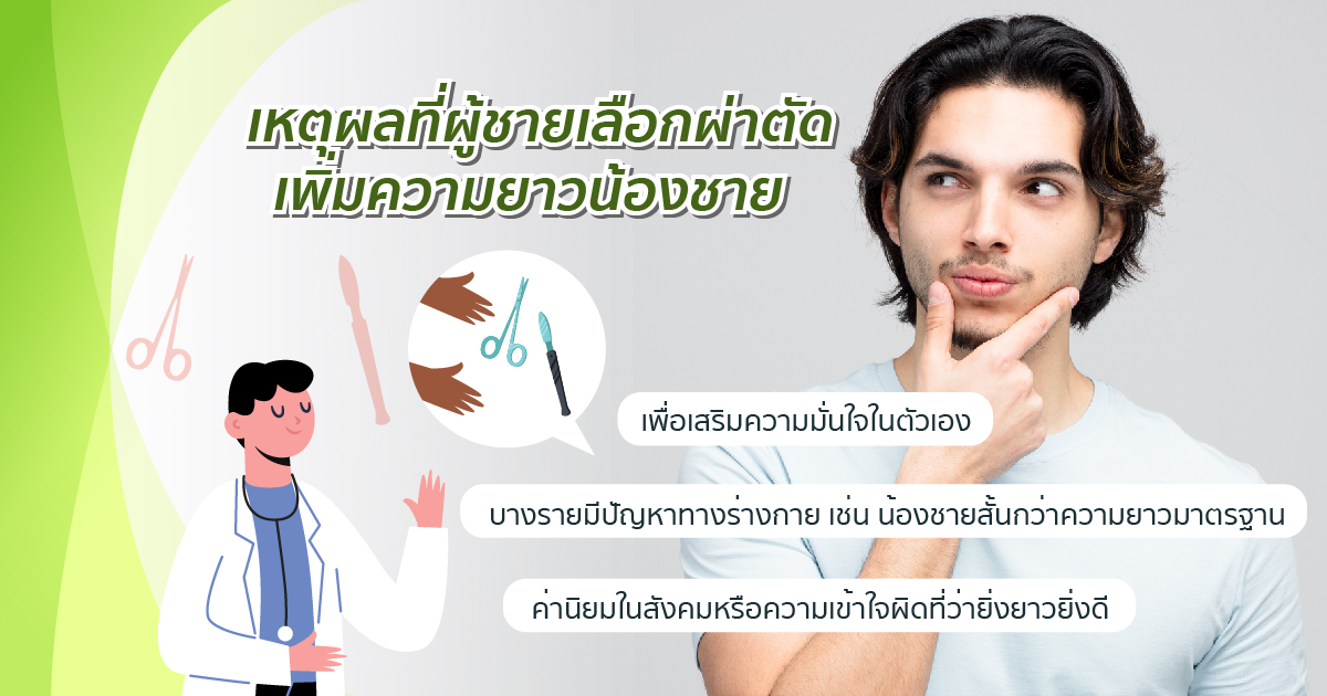 เหตุผลที่เลือกผ่าตัด